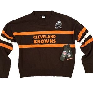 NFL Team Apparel Cleveland Browns Women’s Medium Knit Sweater New with Tags